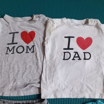 Komplet oblačil v št 80  -- 11 kos =7€