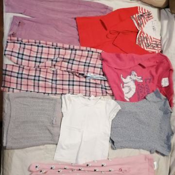 Prodam komplet oblačil za deklico 122/128 pomlad poletje