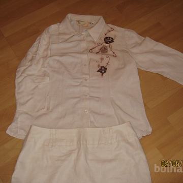 Lanen ženski kostim, številka 40, s ptt