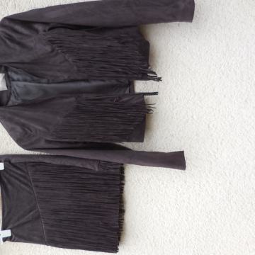 ORSAY NOV RJAV KPL KRILO IN JAKNA S FRANŽAMI 38/42