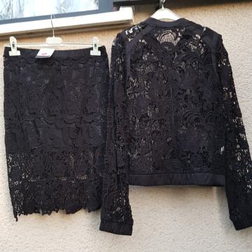 PROMOD NOV ČRNO ČIPKST KPL KRILO/JAKNA 38/40