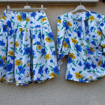 TRAVILLA NOV BELO CVETLIČNI KPL KRILO/TUNIKA M