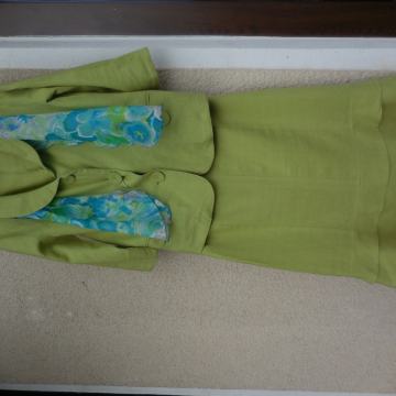 ZELEN LANEN KOMPLET KRILO IN JAKNA 36/40