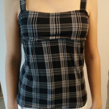 Bluza - črno bel karo