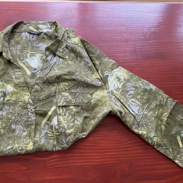 Čudovita BLUZA v lepih zelenih barvah, 3/4 rokav - vel. 48 - NOVO