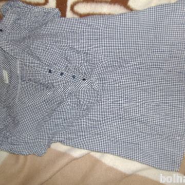 Karirasta bombažna majica-bluza,YESSICA,vel S