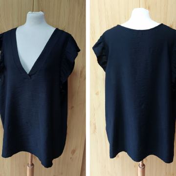 VERO MODA ČRNA ELEGANTNA BLUZA ŠT.XL