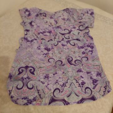 Ženska pisana vijolična bluza