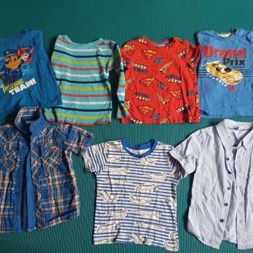 7x št: 92 2x srajica 2x kratka majica 3x dolga majica