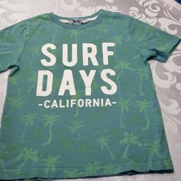 Fantovska majica H&M zelena, Surf days-California
