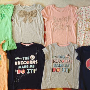 MAJČKE KRATEK ROKAV 122/128 ***