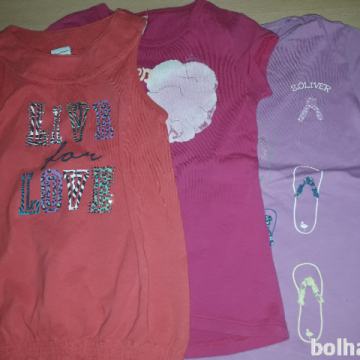 Kot nove majice kratek rokav S.Oliver, Benetton - vel. 2-3 leta