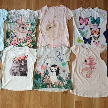 MAJICE KRATEK ROKAV 122/128 NOVE