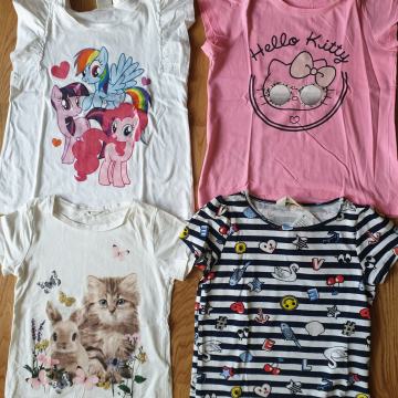 MAJICE KRATEK ROKAV 122/128 NOVE