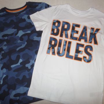 Majici s kr. rokavi - vojaška & break rules, št. 158/164 (NOVI)