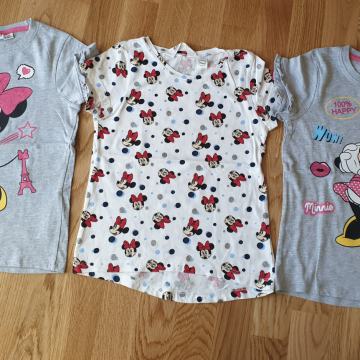 MINNIE MAJICE KRATEK ROKAV 122/128 NOVE