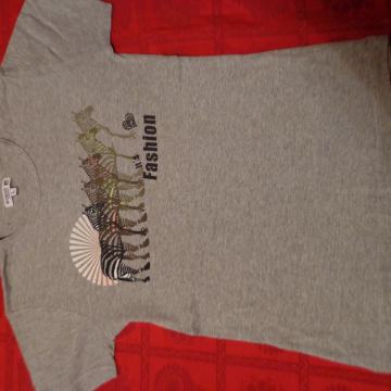 27- SIVA ŽENSKA MAJICA, KRATEK ROKAV