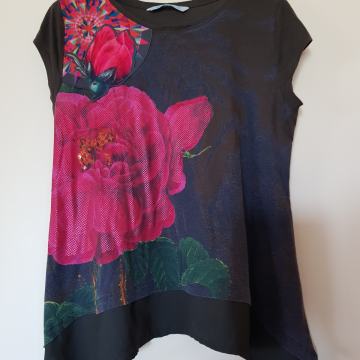 DESIGUAL ZELENA CVETLIČNA MAJČKA S/M