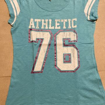 MAJICA Fishbone ATHLETIC 76 turkizna, kratek rokav - vel. S - kot NOVO