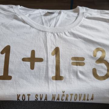 Majica naznanitev nosečnosti M