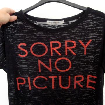 T-majica polprosojna -Sorry No Picture- H. Barrows, S