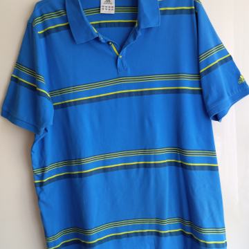 ADIDAS ORIGINAL MODRO ČRTASTA MAJCA XXL