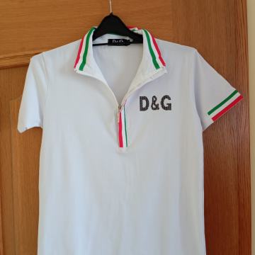 DOLCE GABBANA BELA MOŠKA MAJCA M