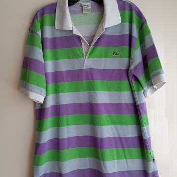 LACOSTE ORIGINAL  ČRTASTA BOMBAŽNA MAJCA L