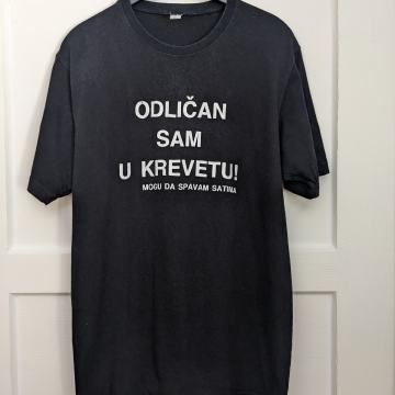 Moška majica z napisom št XL