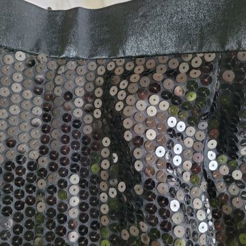 Črno elegantno krilo 38, M, z bleščicami, glamur, vintage, sequin