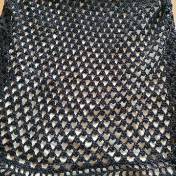 Garn, črno kvačkano krilo, S, ročno delo