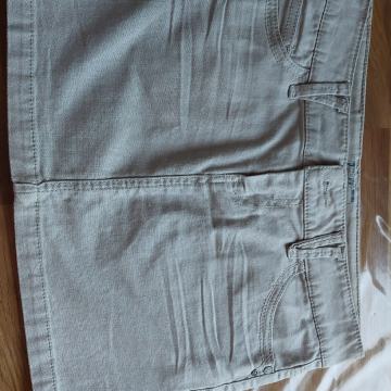 Jeans bež mini krilo Stradivarius