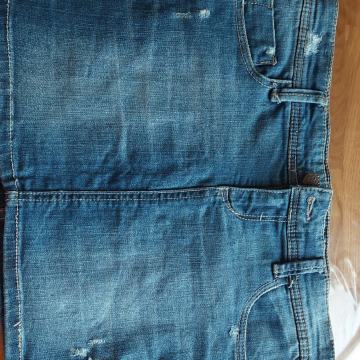 Jeans modro mini krilo Stradivarius