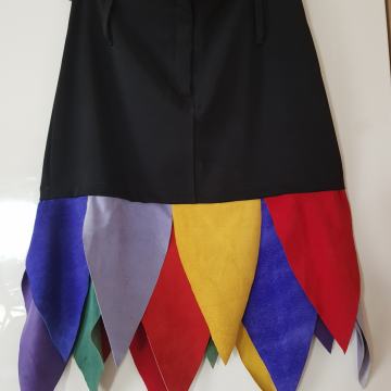 NOVO UNIKATNO KRILO Z USNJENIMI TRAKOVI 34/36