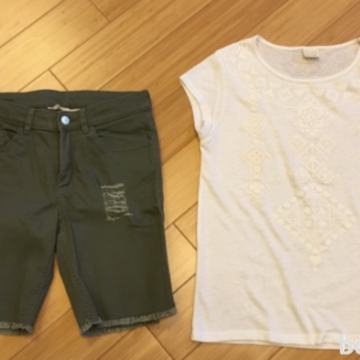 Kratka Zara majica in hlače 158cm oz 12/13let