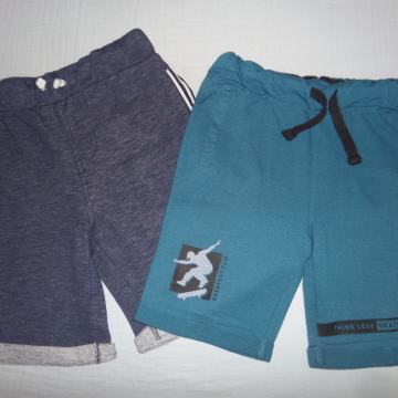 Kratke hlače - bombaž, št. 152/158 (kot nove, 1x nošene, oboje 12 eur)