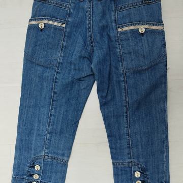 EIGHTH SIN št. 36 / 38 ( W27 ) ženske kratke jeans hlače 3/4 kavbojke