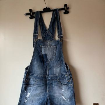Zenske kratke hlace jeans kombinezon, Benetton, XS