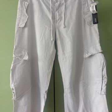 Nove moške lanene 3/4 hlače št 36 L/obseg pasu 95cm