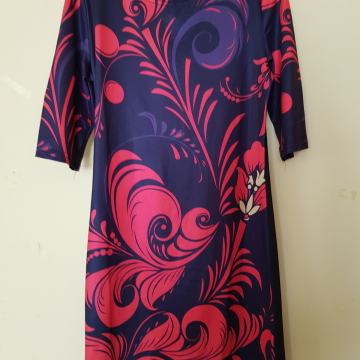 NOVA ČRNO RDEČA MINI OBLEKA/TUNIKA