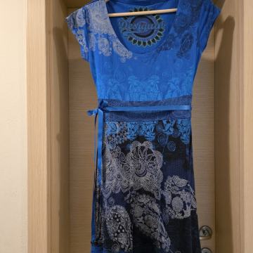 Desigual modra obleka št.40, M