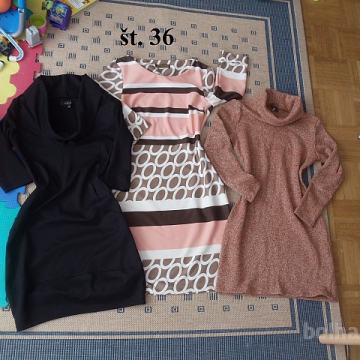 ženska kratka obleka, dres št. XS-34 in S 36
