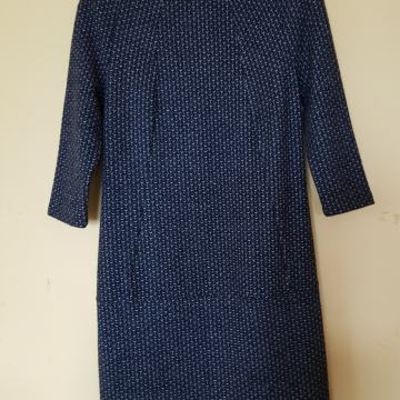 ORSAY TOPLA ČRNO SIVA OBLEKA XS/S
