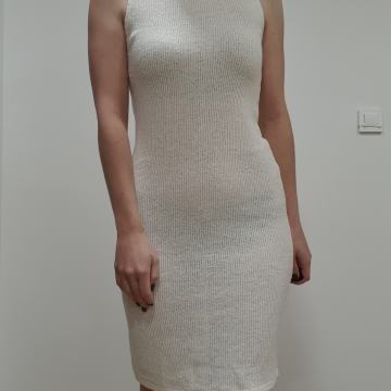 Pletena bombažna obleka H&M