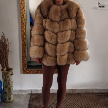 Krznena jakna lisica nova