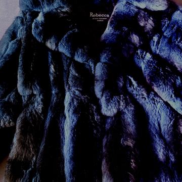 KRZNO ČINČILA PLAŠČ TEMNO MODER