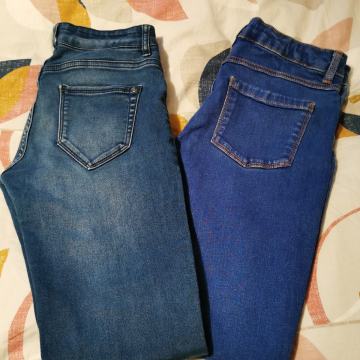 Dekliške jeans legice 2x 152
