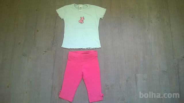 hlače hm in majica c&a, 104-110