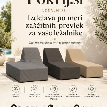 Prevleka za vrtni ležalnik po meri – zaščita pred soncem in dežjem