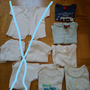 Majčka s kratkimi rokavi št.62 (5 kom)